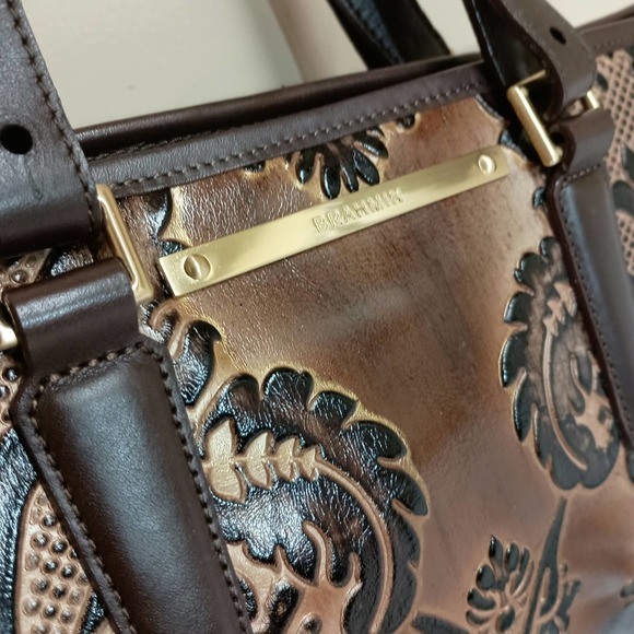 Brahmin Handbags - Brahmin Expresso Fresco Small Asher Tote. No shoulder strap!